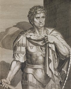 Nero Claudius Caesar Keizer van Rome 54-68 AD gegraveerd door Aegidius Sadeler (1570-1629)